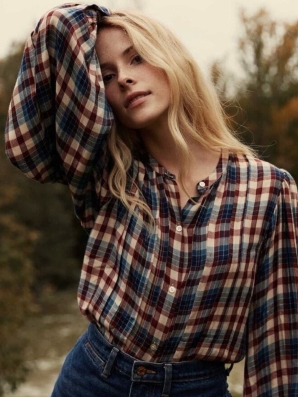 Doen Harlow plaid Top